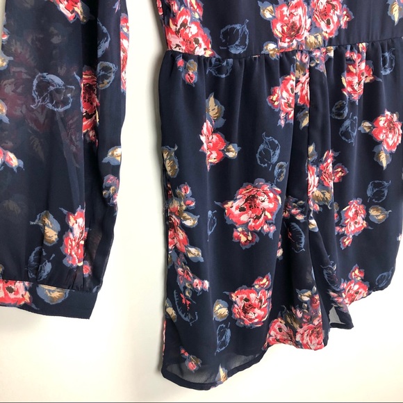 Abercrombie & Fitch Long Sleeve Floral Romper - Picture 3 of 8